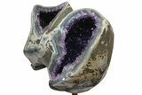 Unique Amethyst Geode On Metal Stand - Uruguay #171893-3